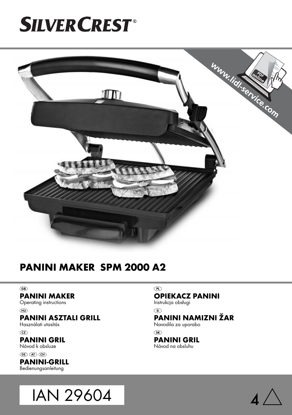 Silvercrest SPM 2000 A2 User Manual | 65 pages