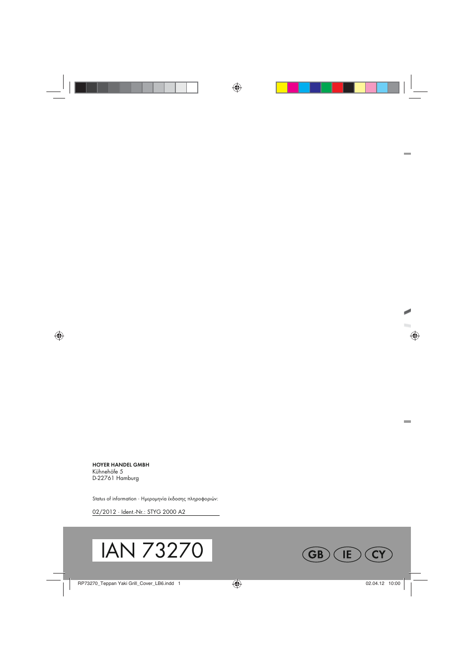 Silvercrest STYG 2000 A2 User Manual | Page 14 / 14