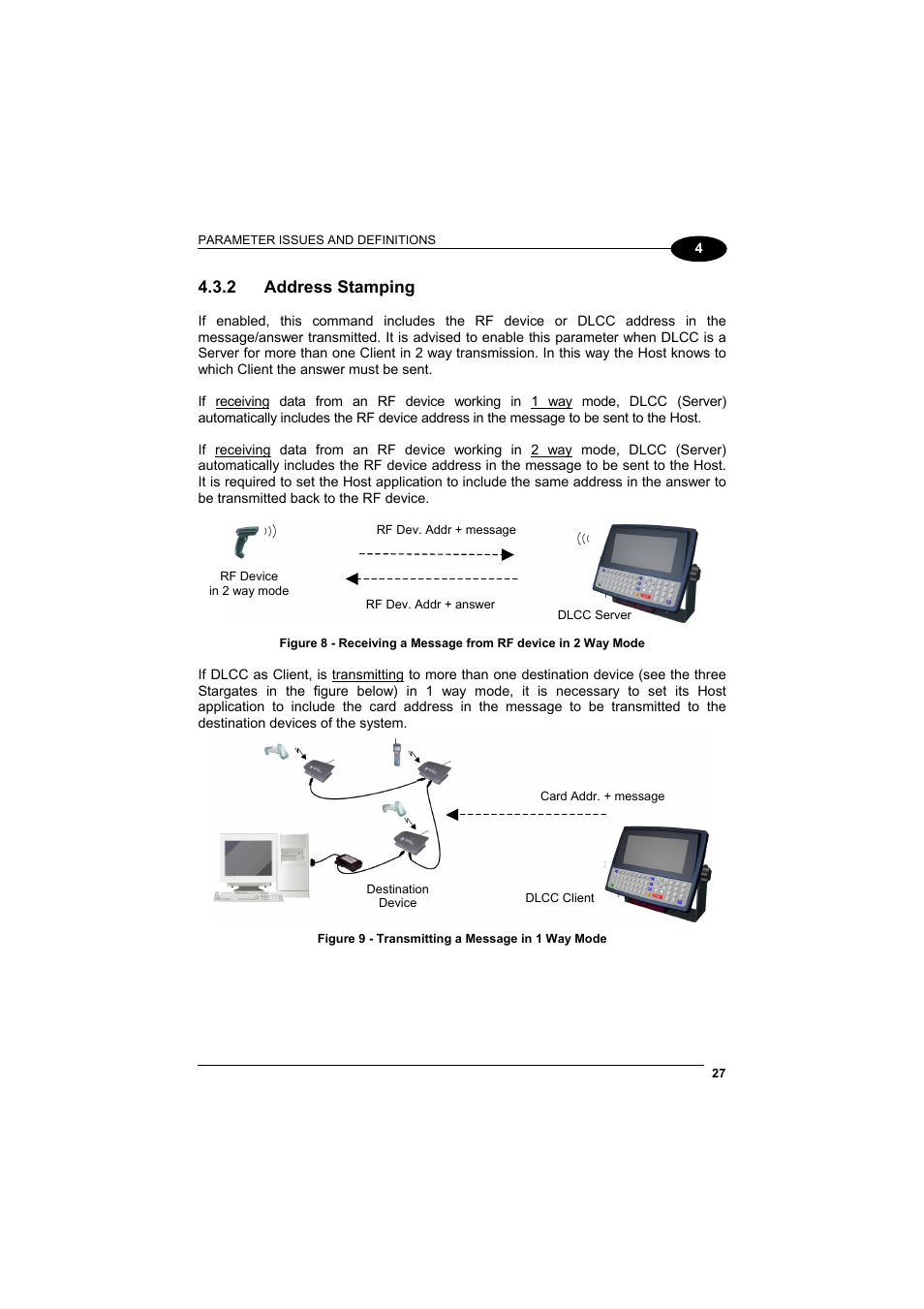 Address stamping, 2 address stamping | Datalogic Scanning DL Cordless Card DLCC User Manual | Page 41 / 55