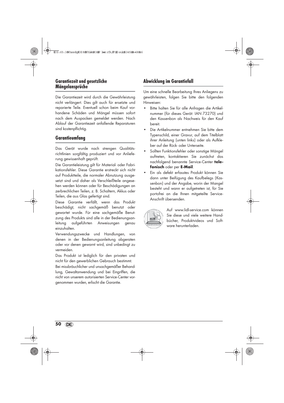 Garantiezeit und gesetzliche mängelansprüche, Garantieumfang, Abwicklung im garantiefall | Silvercrest STYG 2000 A2 User Manual | Page 52 / 54