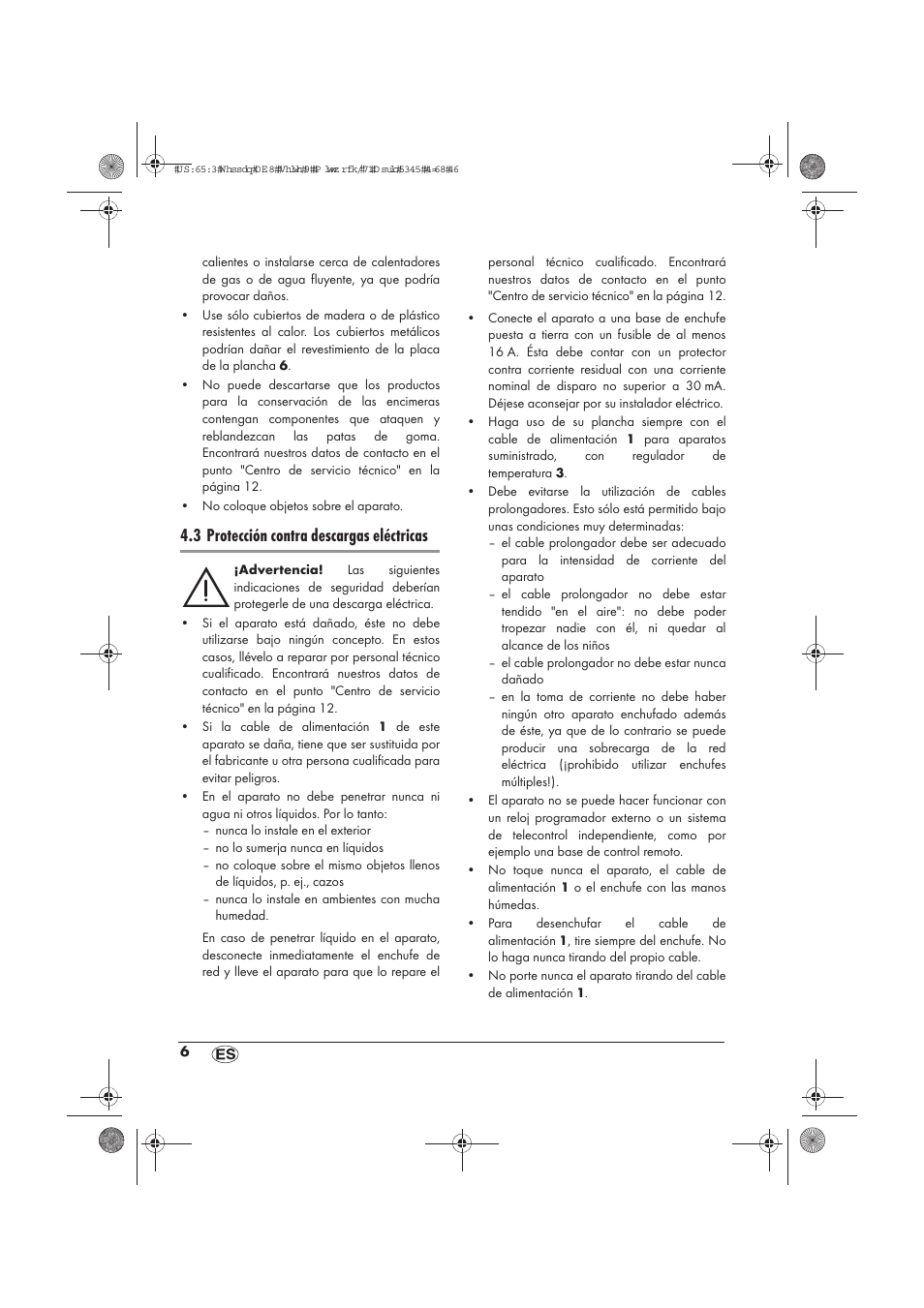 3 protección contra descargas eléctricas | Silvercrest STYG 2000 A2 User Manual | Page 8 / 54