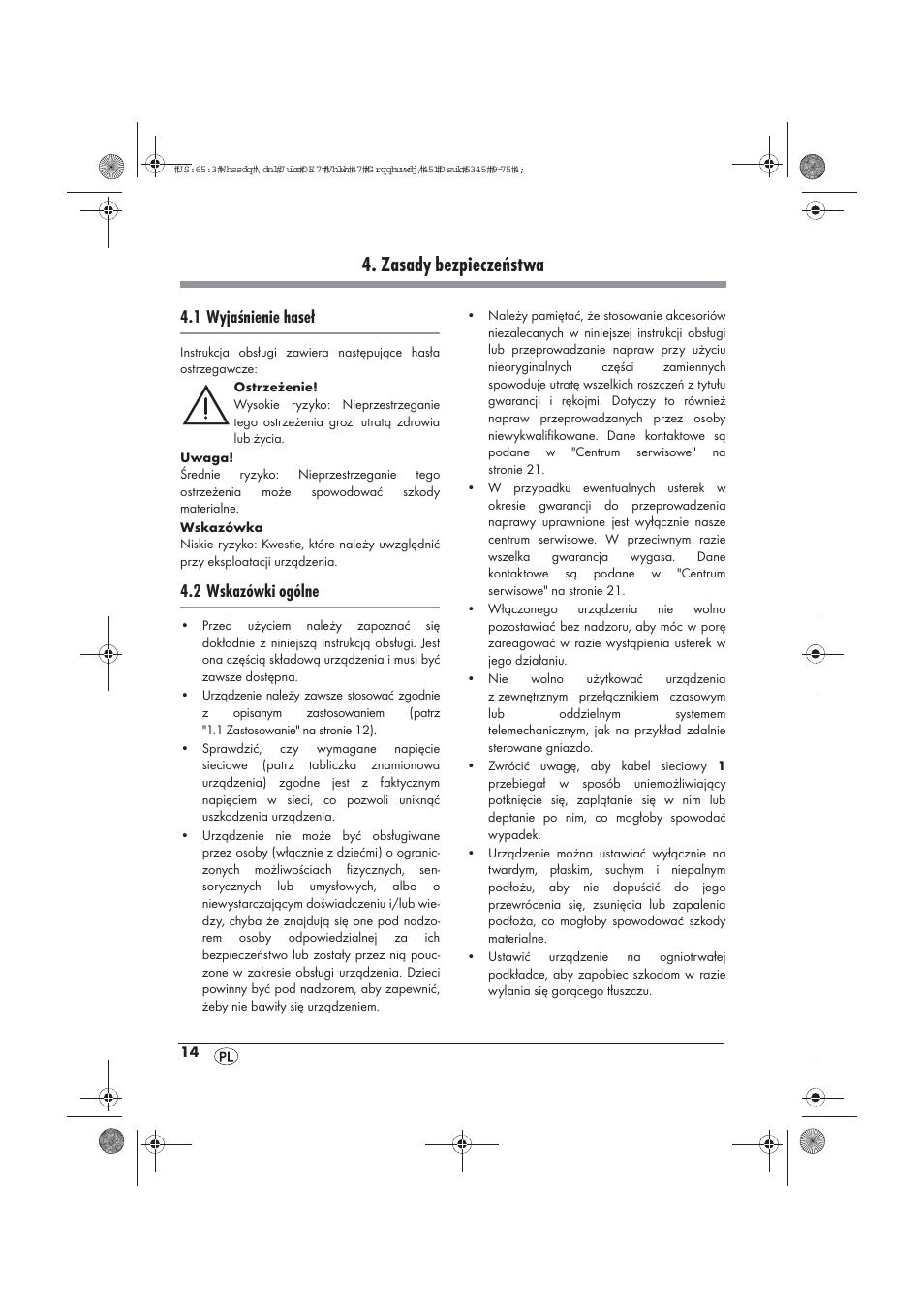 Zasady bezpieczeństwa, 1 wyjaśnienie haseł, 2 wskazówki ogólne | Silvercrest STYG 2000 A2 User Manual | Page 16 / 70