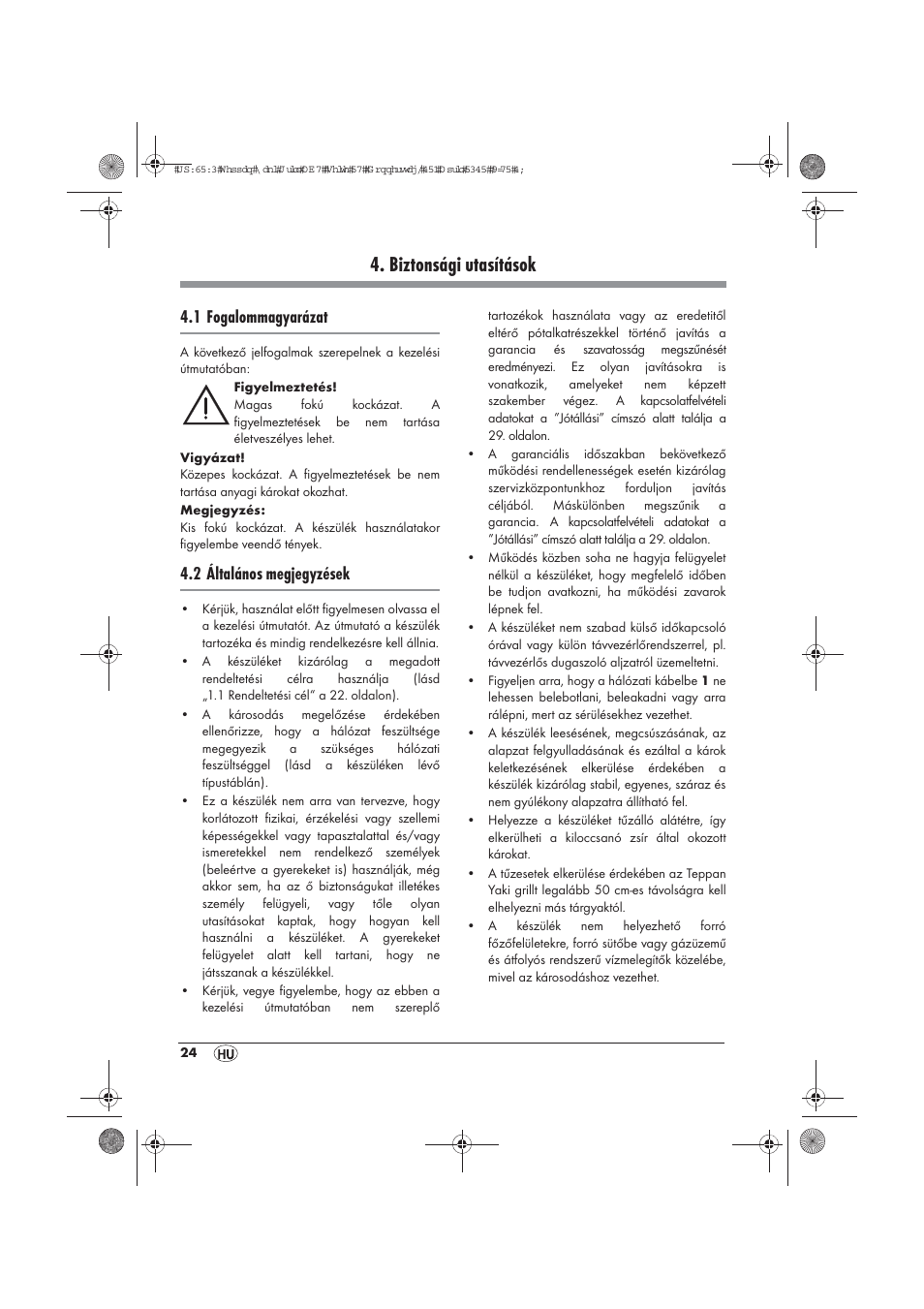 Biztonsági utasítások, 1 fogalommagyarázat, 2 általános megjegyzések | Silvercrest STYG 2000 A2 User Manual | Page 26 / 70