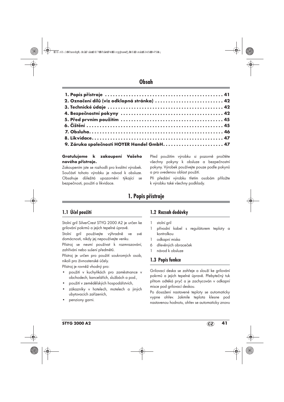 Silvercrest STYG 2000 A2 User Manual | Page 43 / 70