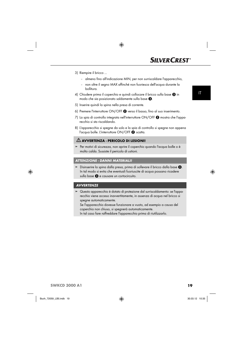 Silvercrest SWKCD 3000 A1 User Manual | Page 21 / 49