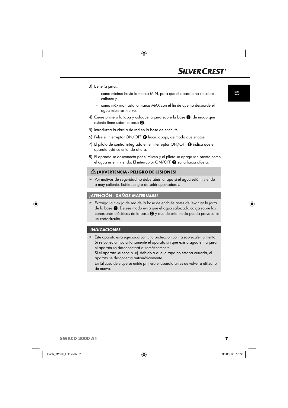 Silvercrest SWKCD 3000 A1 User Manual | Page 9 / 49