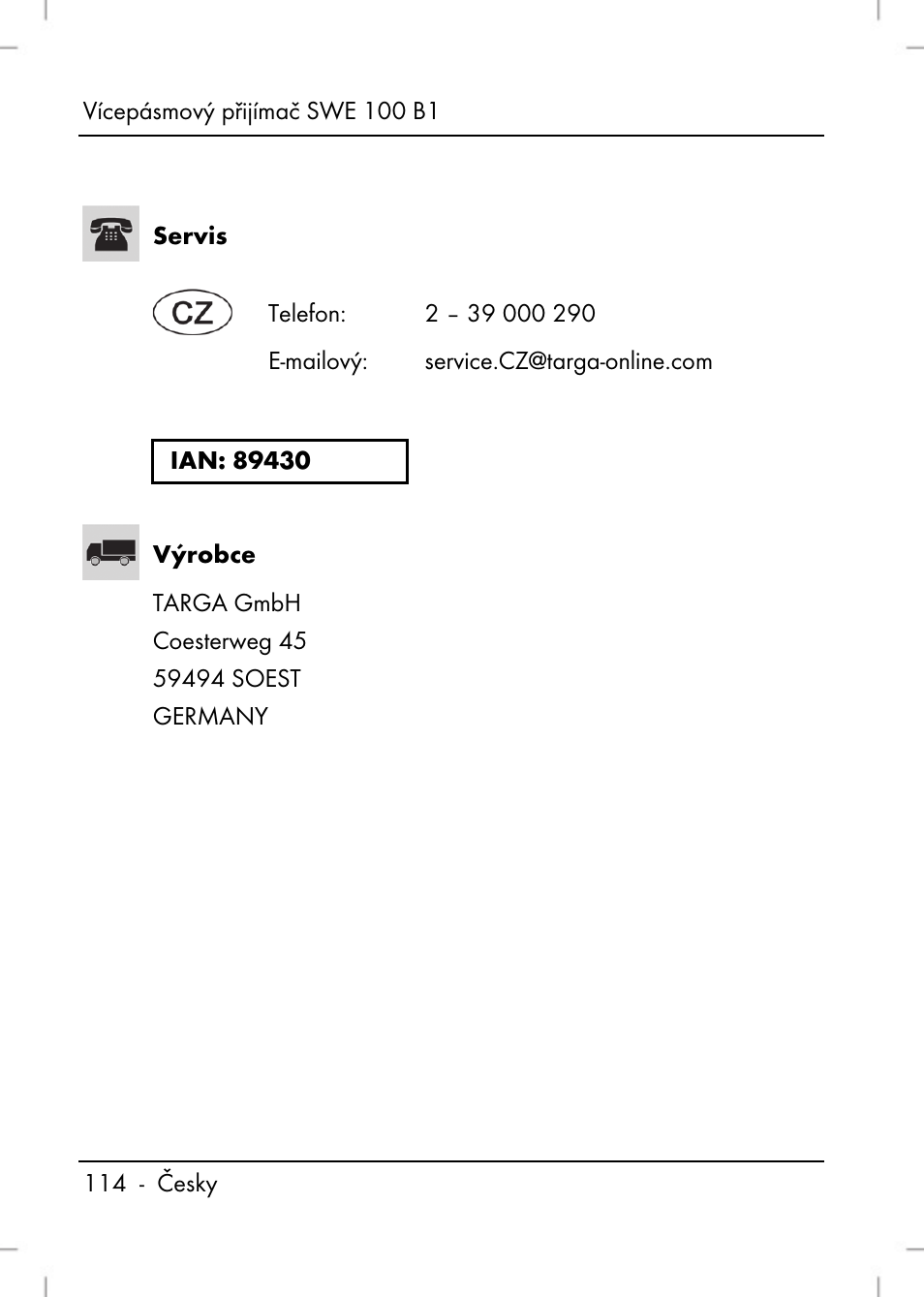 Silvercrest SWE 100 B1 User Manual | Page 116 / 174