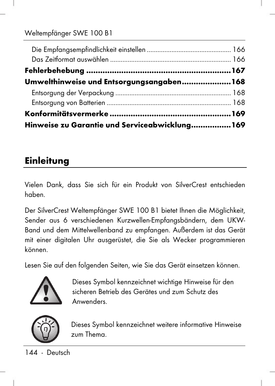 Einleitung | Silvercrest SWE 100 B1 User Manual | Page 146 / 174