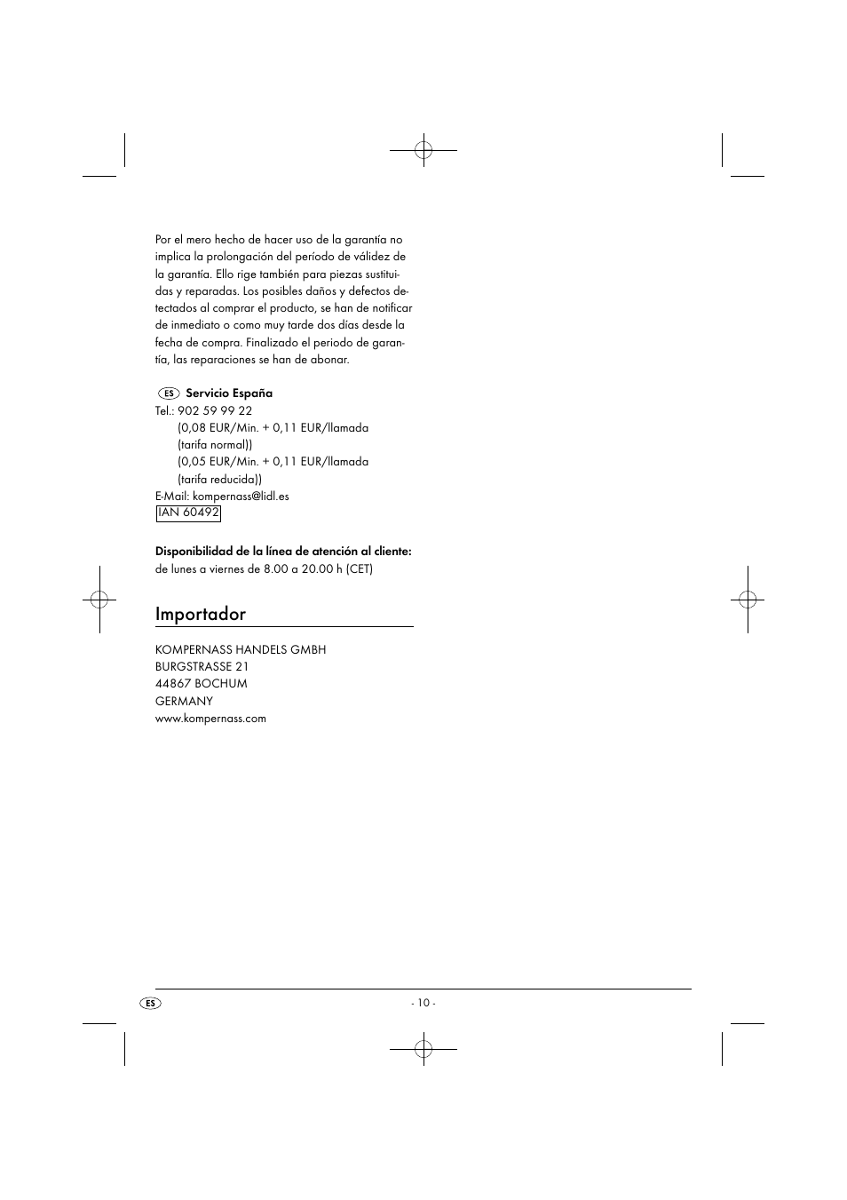 Importador | Silvercrest SHMS 300 B1 User Manual | Page 13 / 54