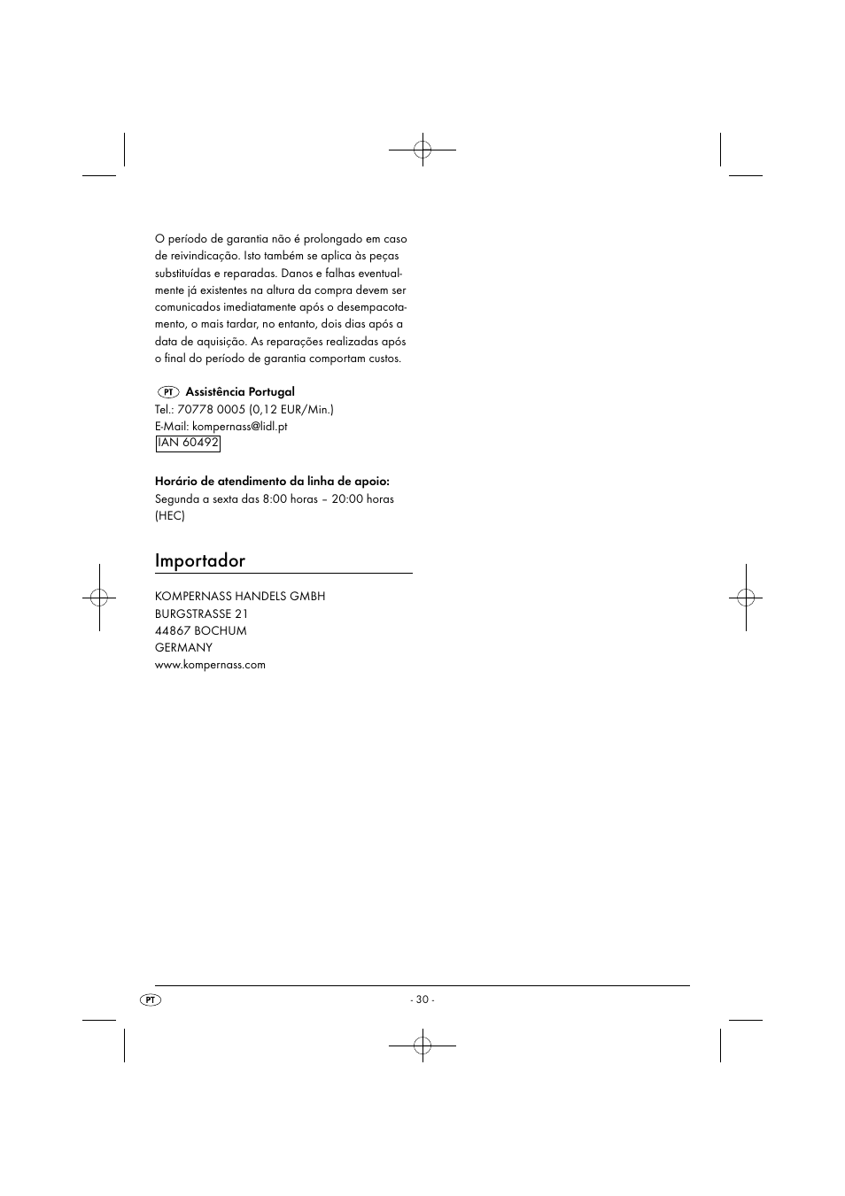 Importador | Silvercrest SHMS 300 B1 User Manual | Page 33 / 54