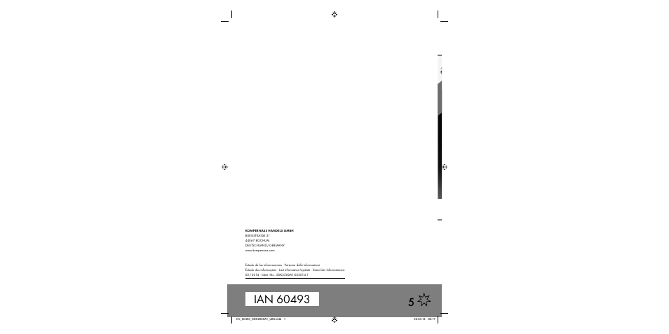 Silvercrest SDK 2500 A1 User Manual | Page 46 / 46