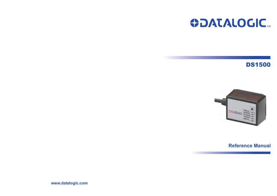 Datalogic Scanning DS1500 User Manual | 65 pages