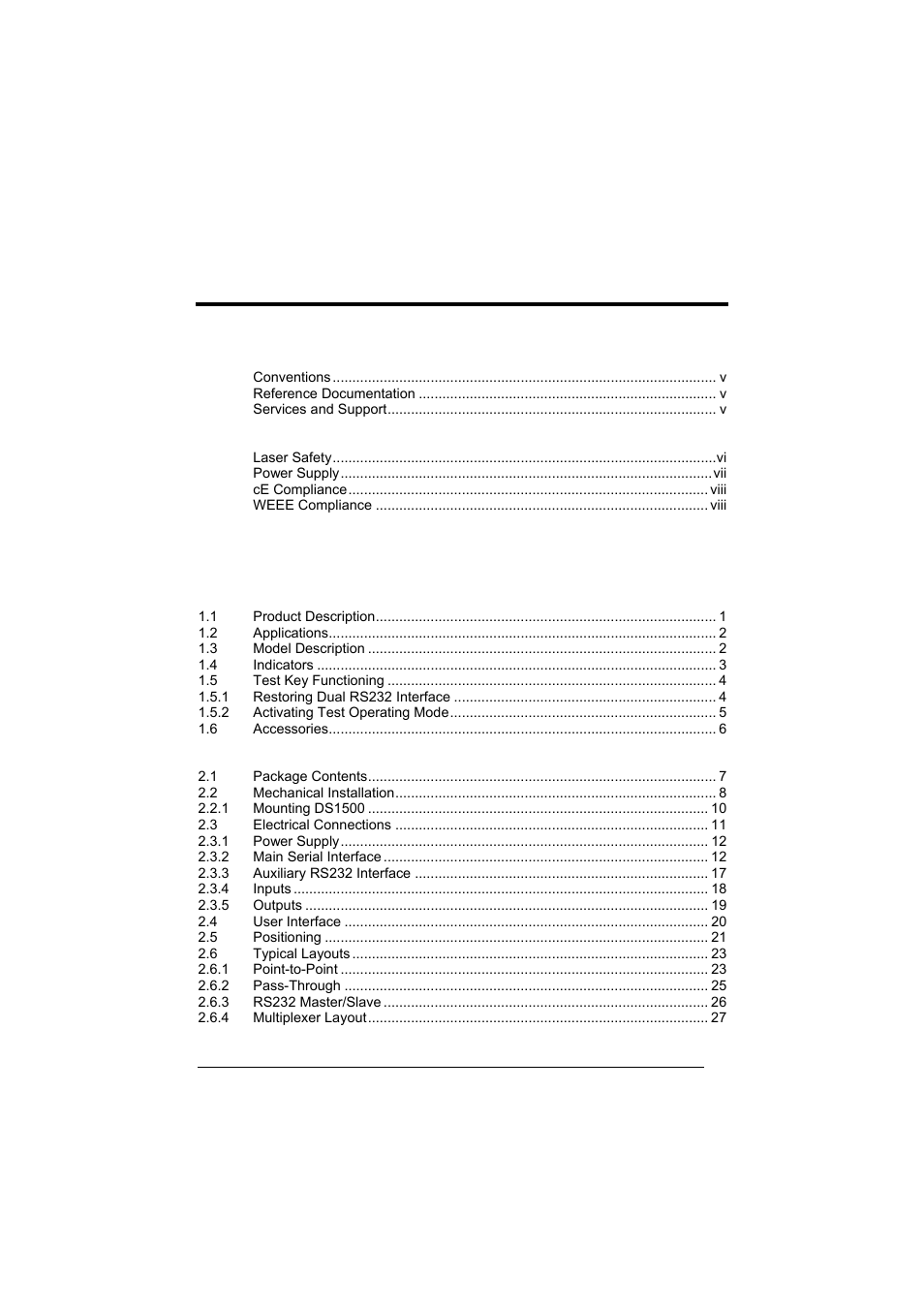Datalogic Scanning DS1500 User Manual | Page 3 / 65