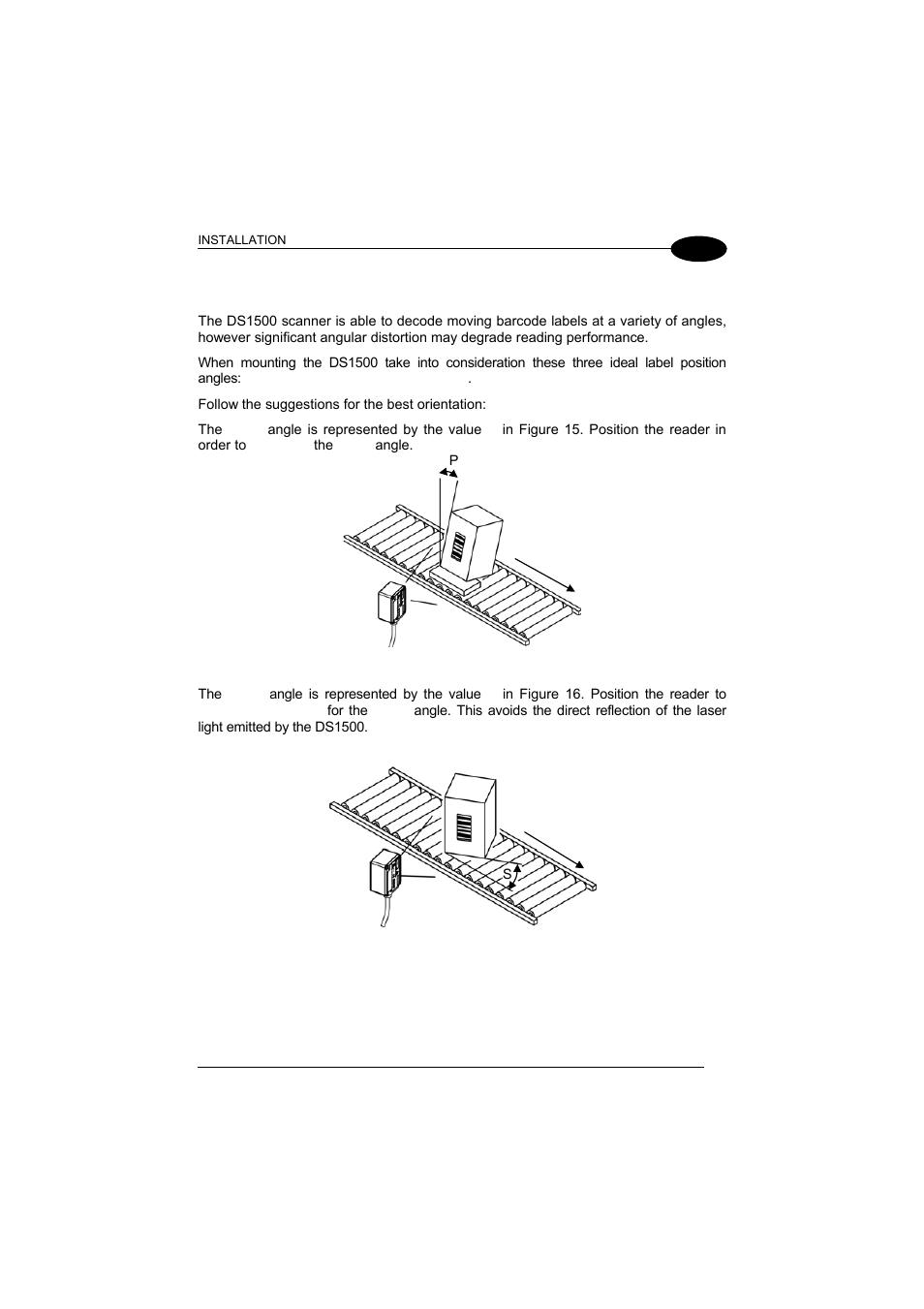 Positioning, N in paragraphs 2.5 and 3.4 | Datalogic Scanning DS1500 User Manual | Page 33 / 65