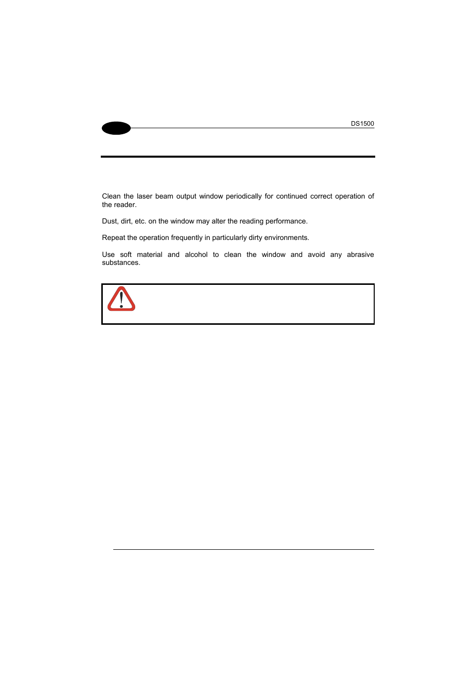 Maintenance, Cleaning, 4 maintenance | Datalogic Scanning DS1500 User Manual | Page 48 / 65