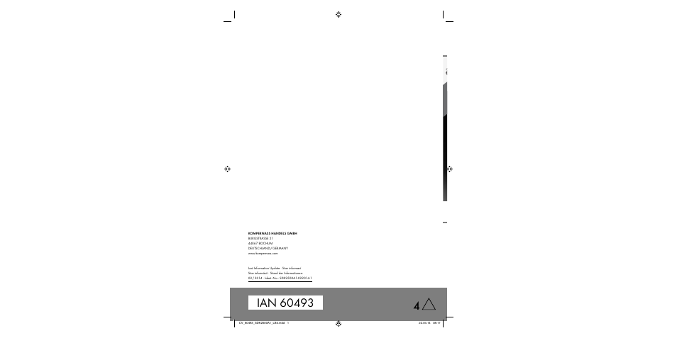 Silvercrest SDK 2500 A1 User Manual | Page 38 / 38