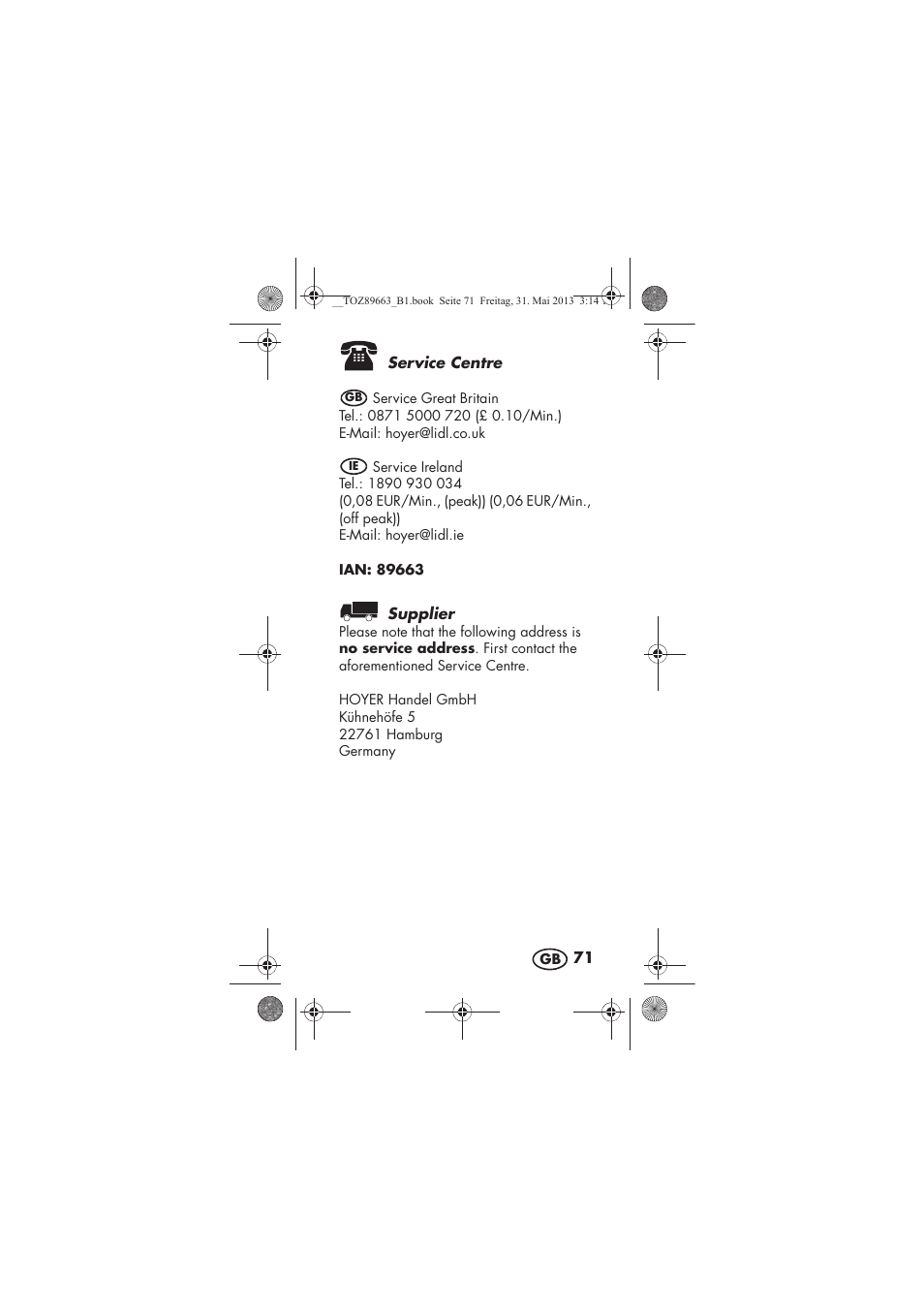 Silvercrest SSK 32 A1 User Manual | Page 73 / 74