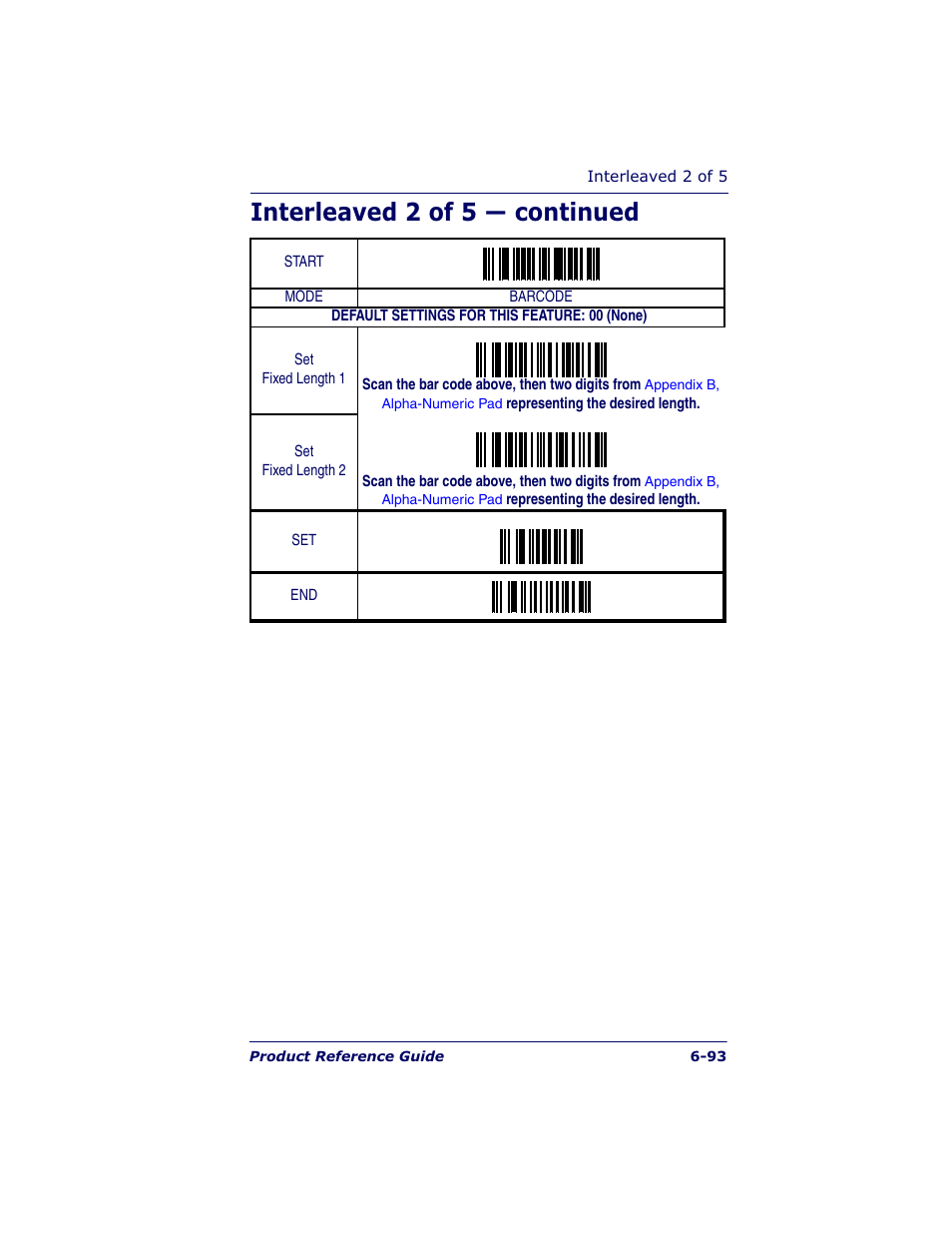 Interleaved 2 of 5 — continued | Datalogic Scanning QUICKSCAN QS6500BT User Manual | Page 181 / 336