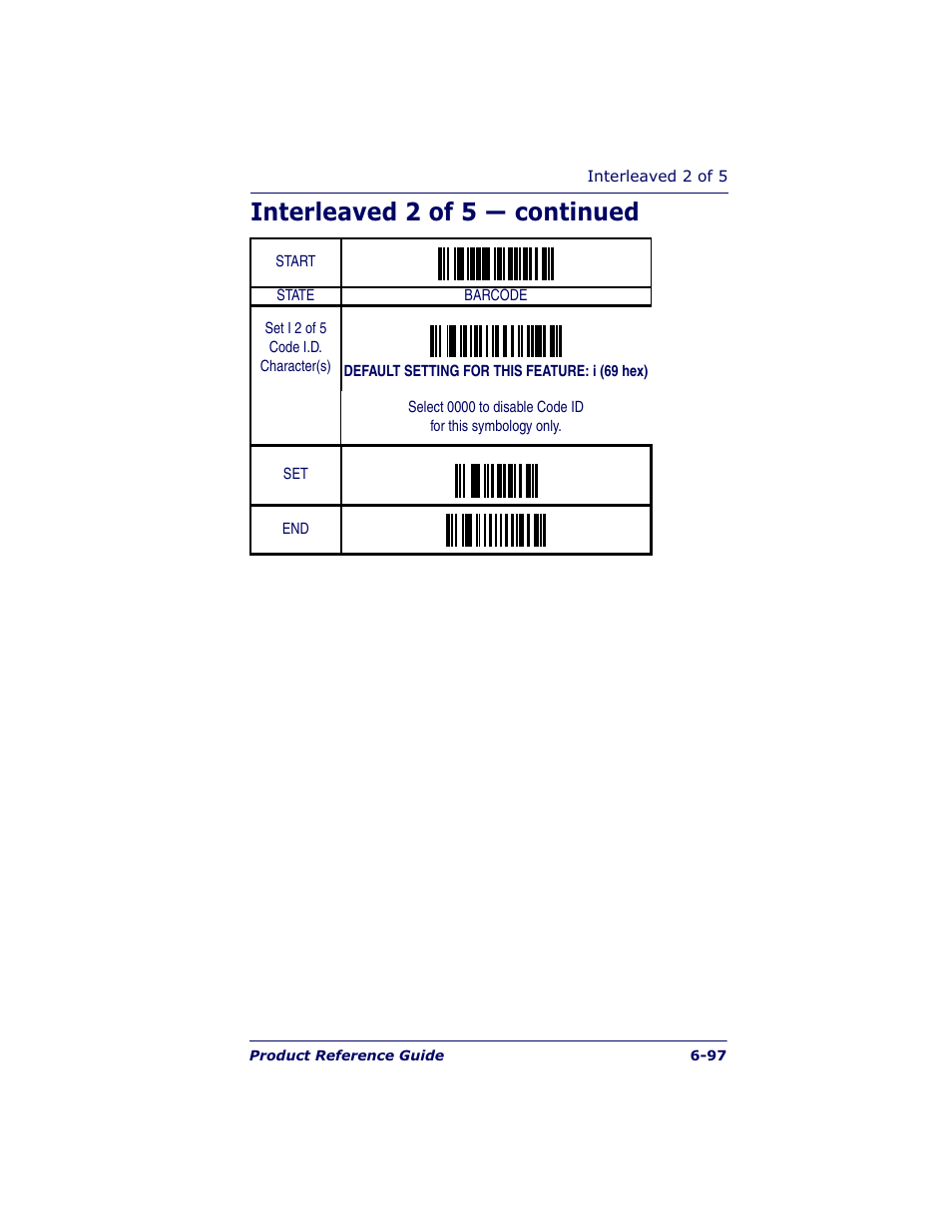 Interleaved 2 of 5 — continued | Datalogic Scanning QUICKSCAN QS6500BT User Manual | Page 185 / 336