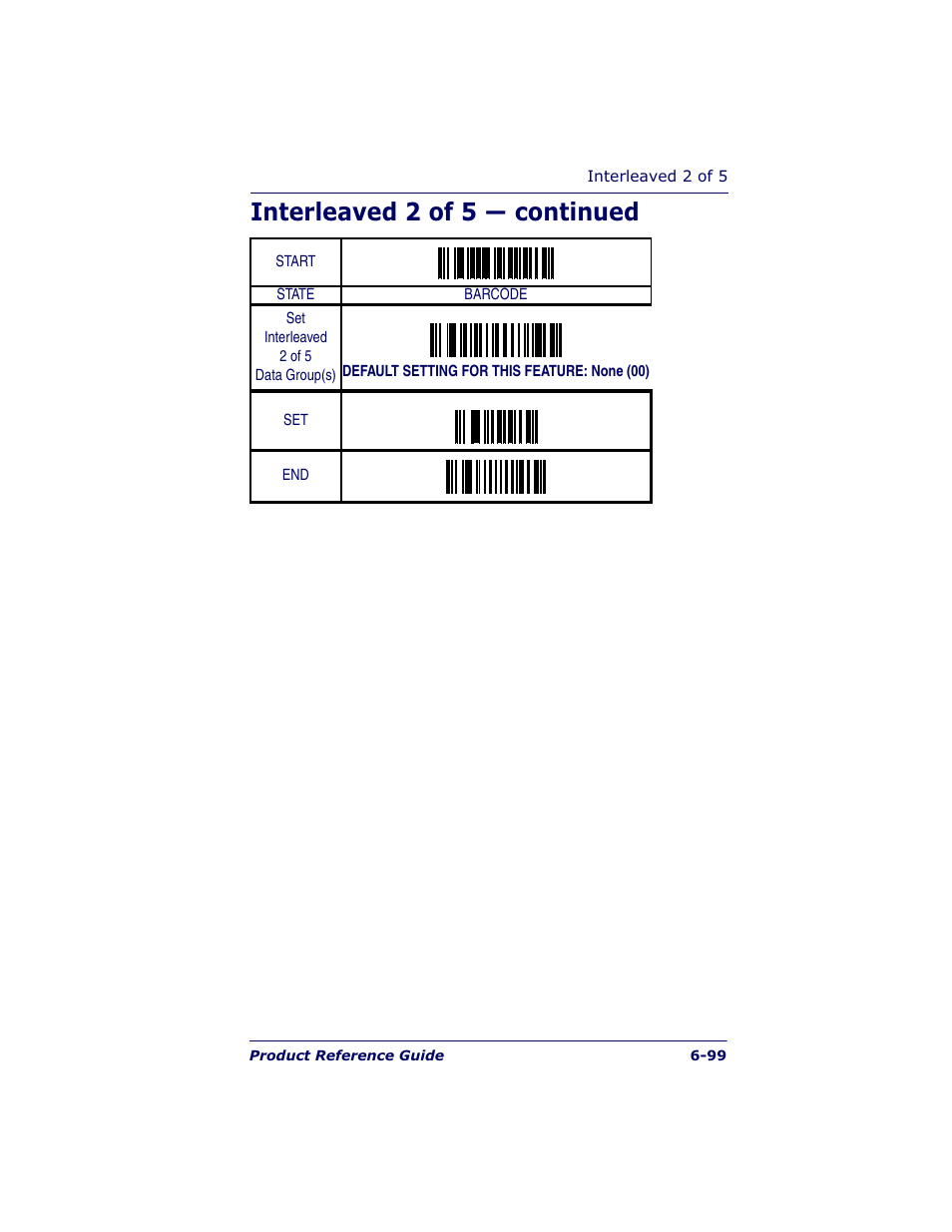 Interleaved 2 of 5 — continued | Datalogic Scanning QUICKSCAN QS6500BT User Manual | Page 187 / 336