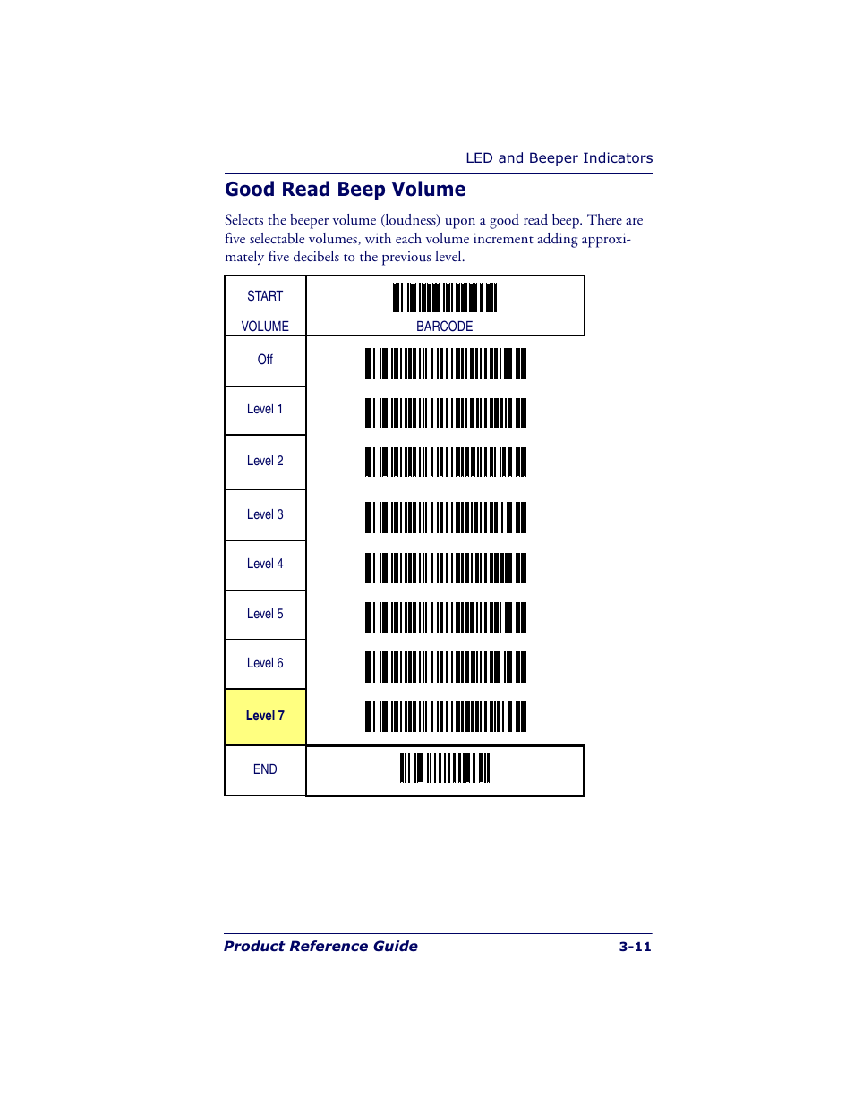 Good read beep volume | Datalogic Scanning QUICKSCAN QS6500BT User Manual | Page 29 / 336