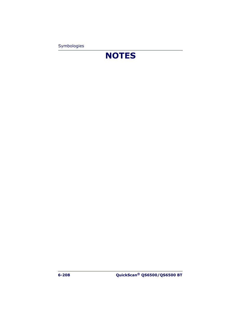 Datalogic Scanning QUICKSCAN QS6500BT User Manual | Page 296 / 336