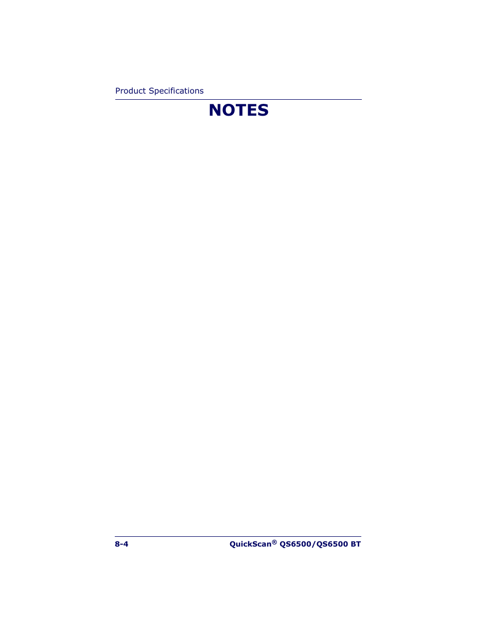 Datalogic Scanning QUICKSCAN QS6500BT User Manual | Page 310 / 336