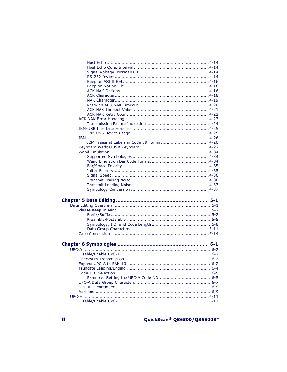 Datalogic Scanning QUICKSCAN QS6500BT User Manual | Page 4 / 336