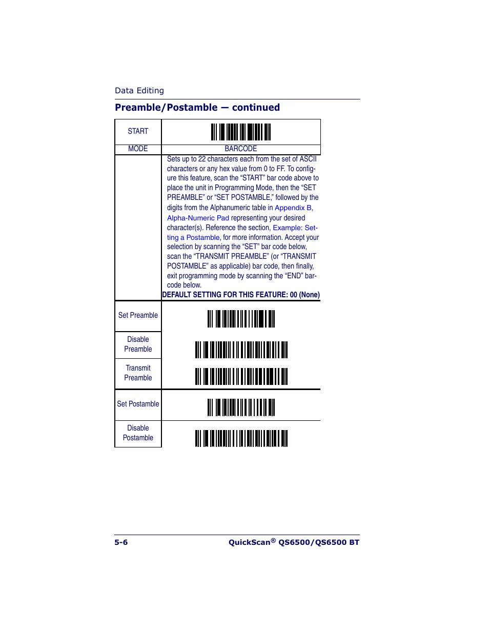 Datalogic Scanning QUICKSCAN QS6500BT User Manual | Page 80 / 336