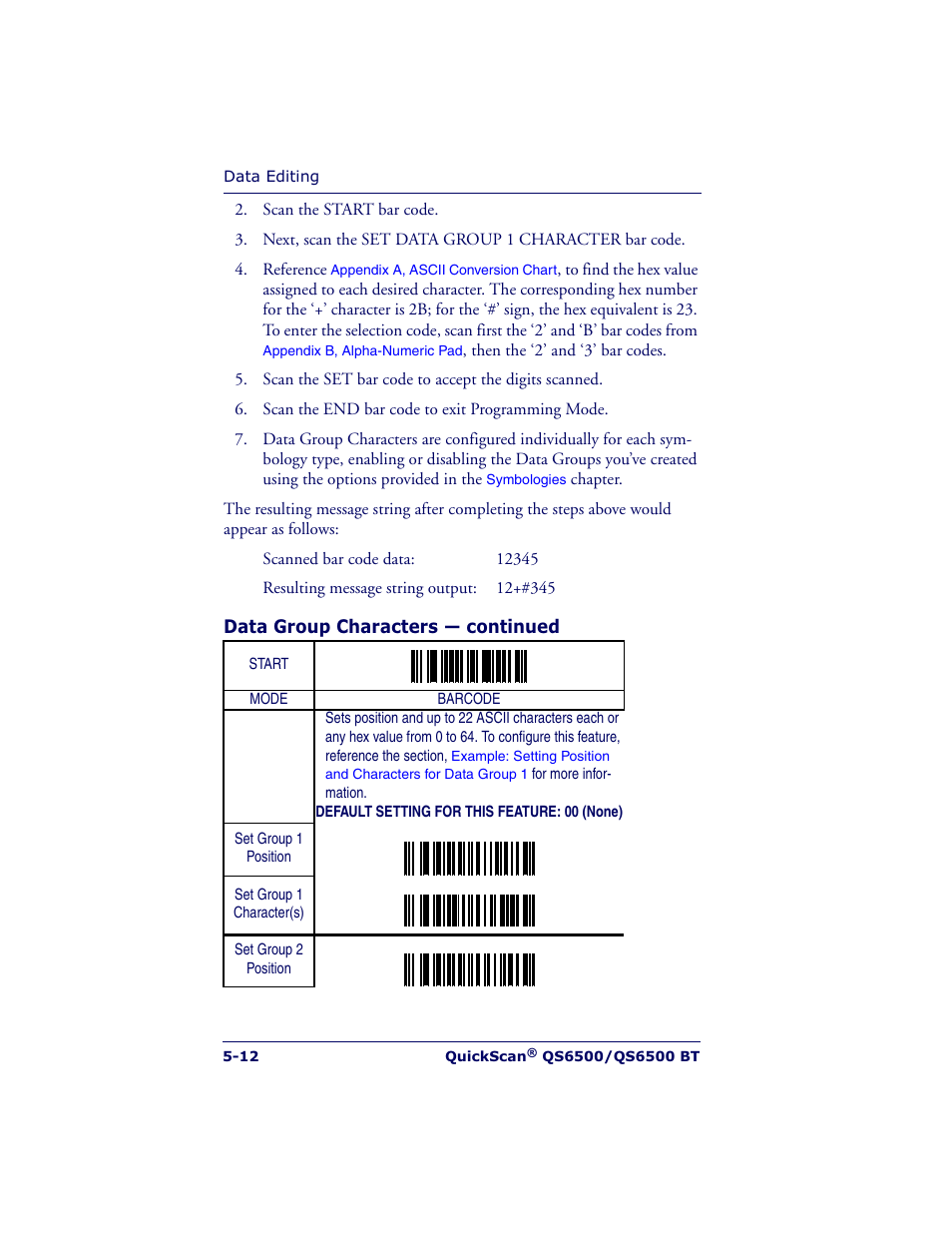 Datalogic Scanning QUICKSCAN QS6500BT User Manual | Page 86 / 336