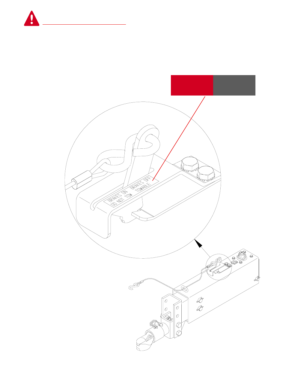 Brakes on do not tow brakes off towable | Demco DA20 User Manual | Page 6 / 20