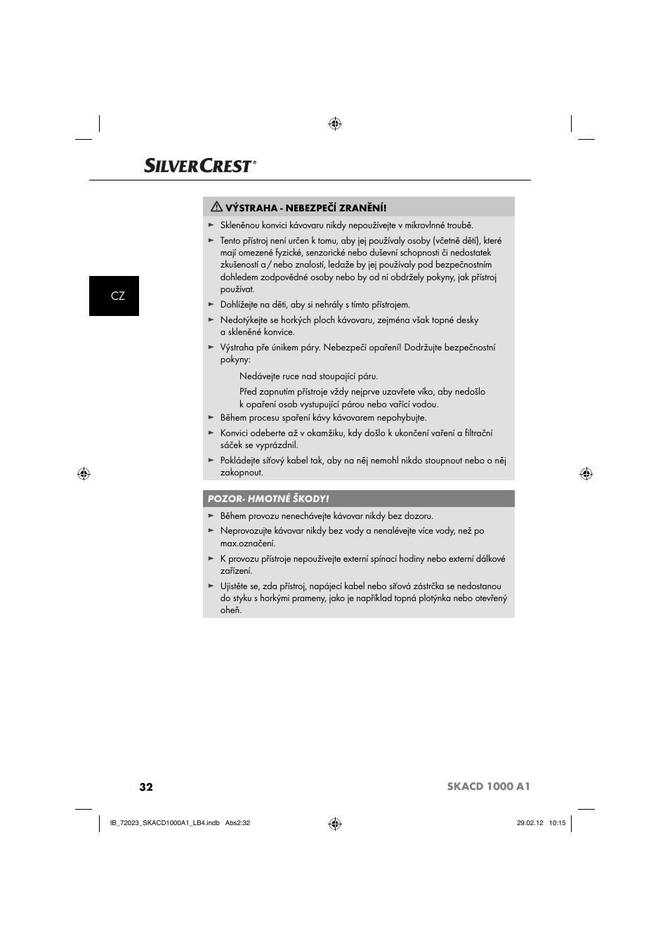 Silvercrest SKACD 1000 A1 User Manual | Page 34 / 55