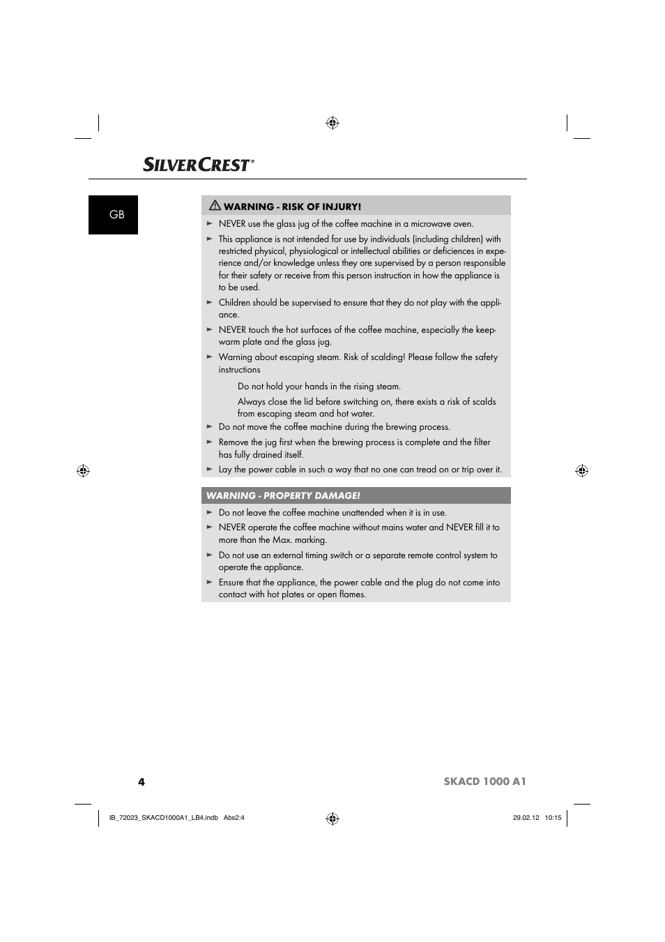 Silvercrest SKACD 1000 A1 User Manual | Page 6 / 55