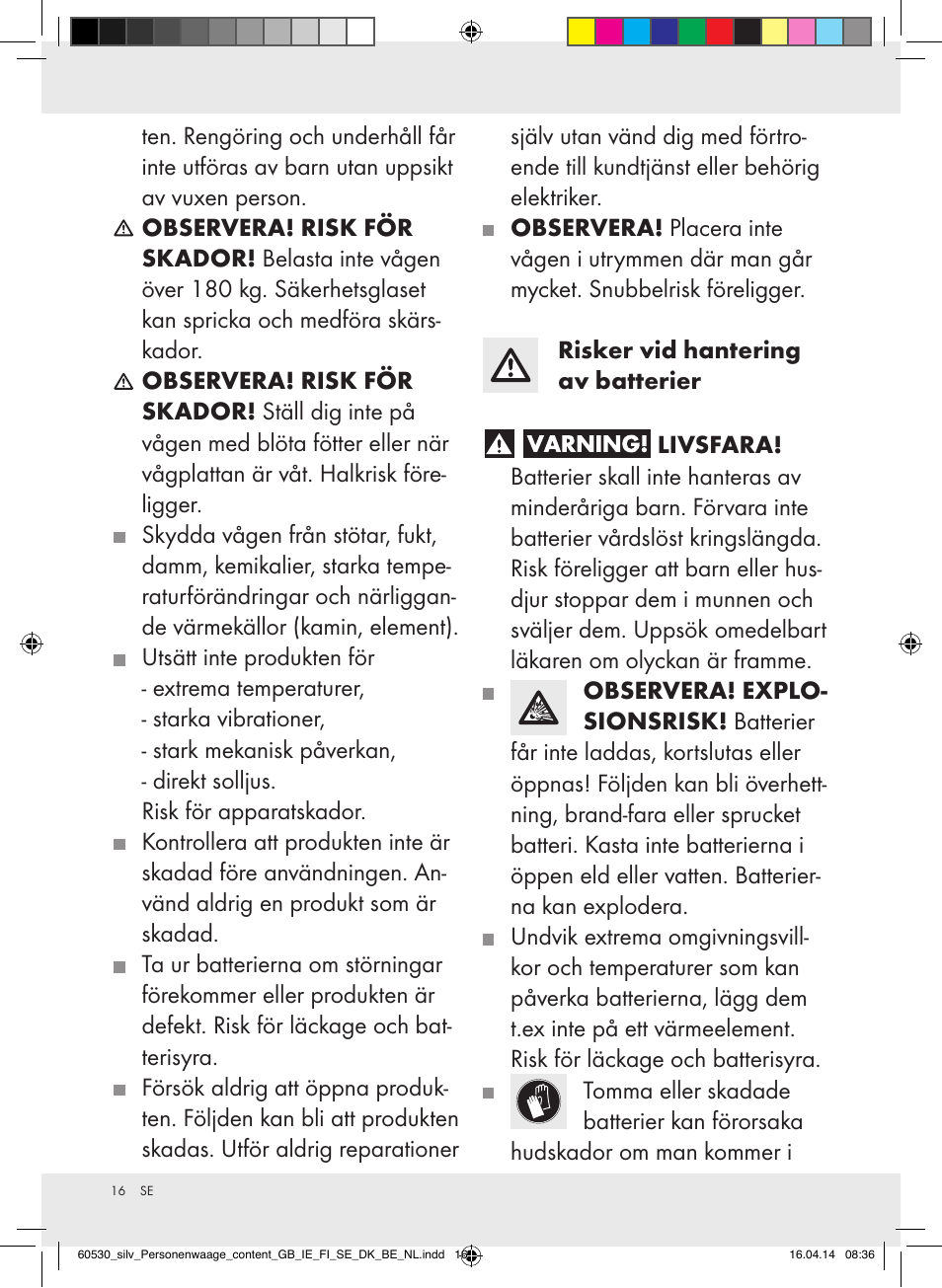 Silvercrest Z30936/Z30936A User Manual | Page 16 / 40