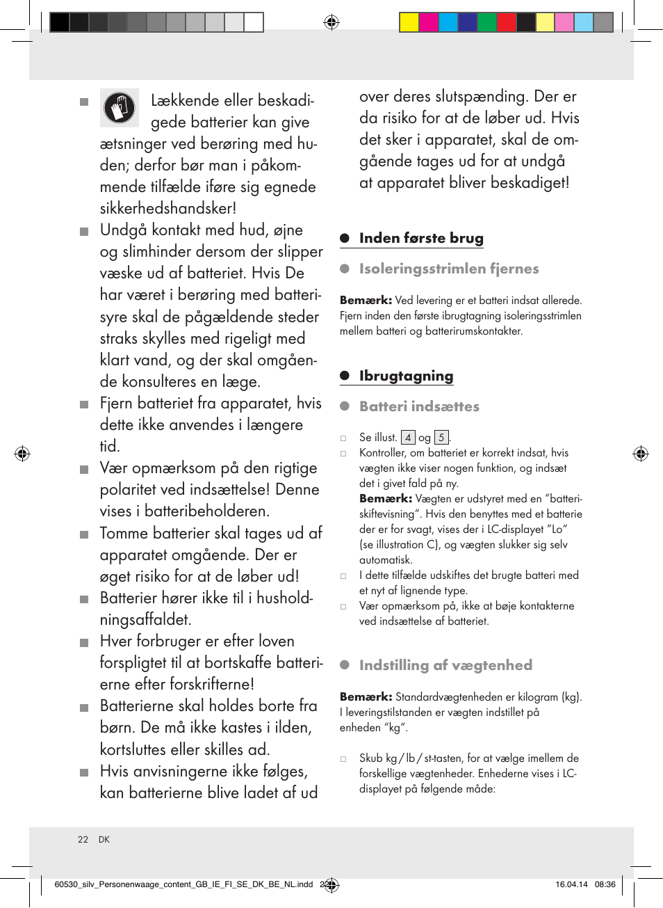 Silvercrest Z30936/Z30936A User Manual | Page 22 / 40