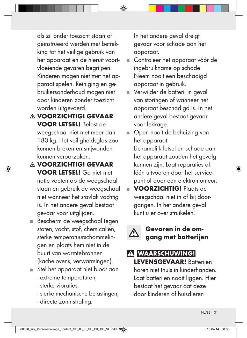Silvercrest Z30936/Z30936A User Manual | Page 31 / 40