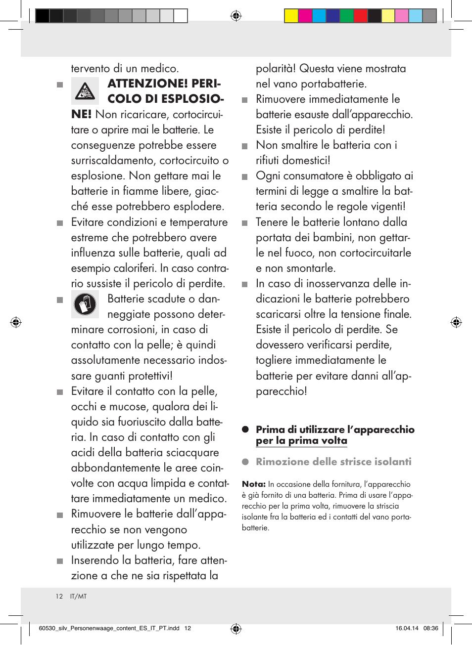 Silvercrest Z30936/Z30936A User Manual | Page 12 / 30