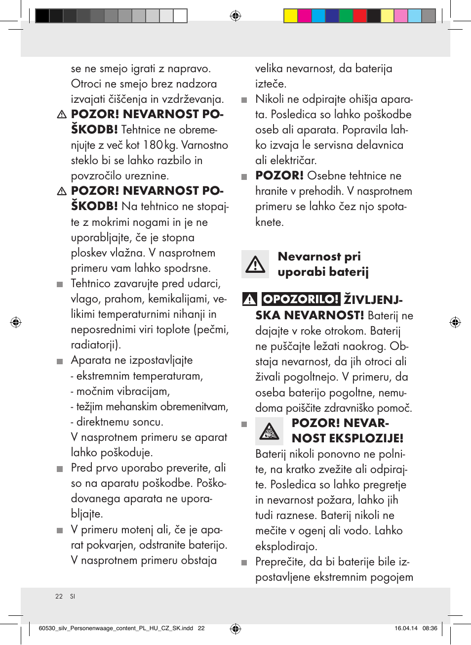 Silvercrest Z30936/Z30936A User Manual | Page 22 / 42