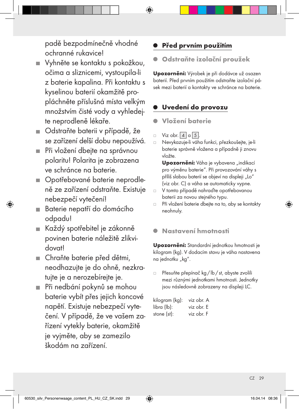 Silvercrest Z30936/Z30936A User Manual | Page 29 / 42