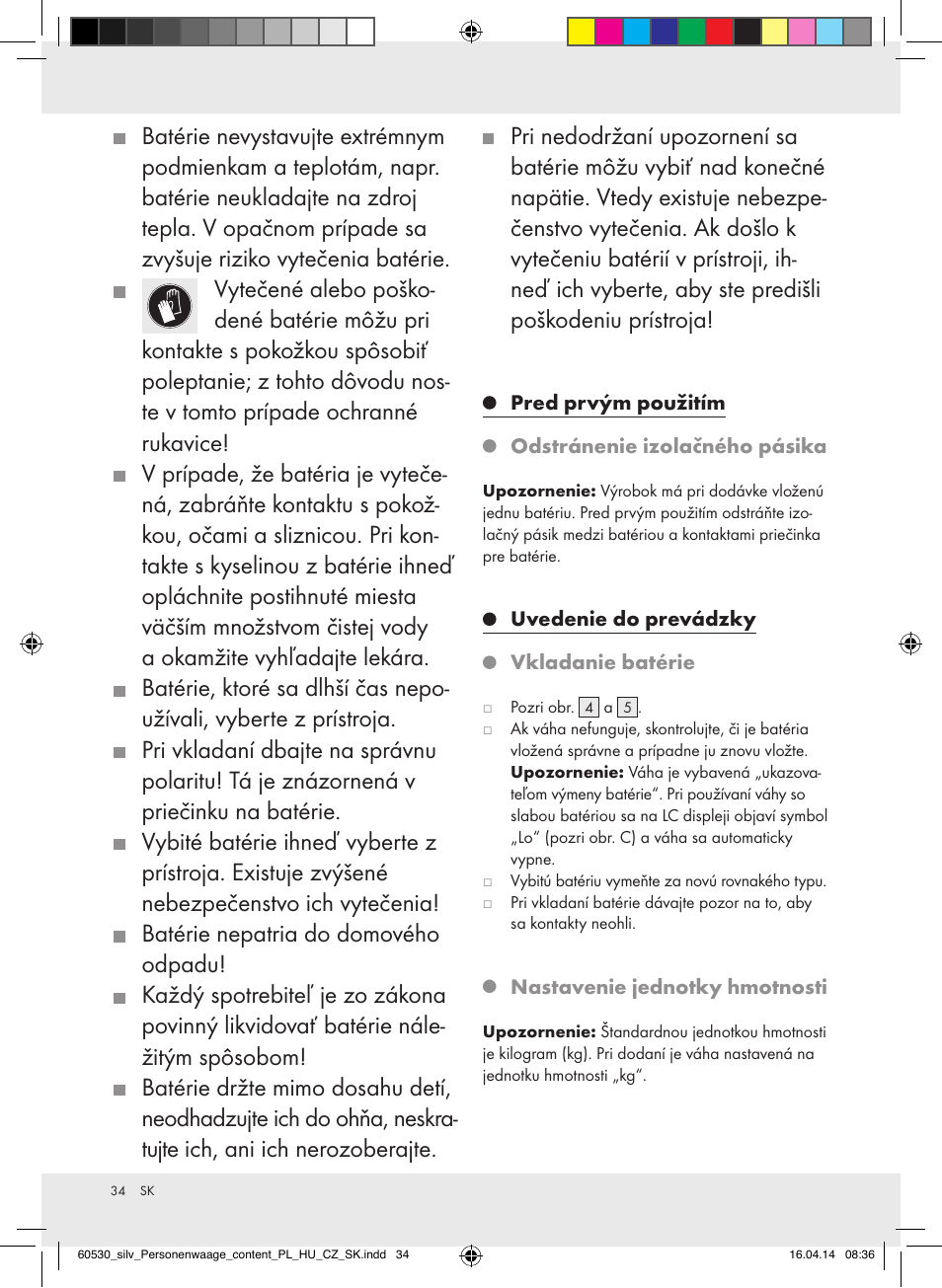 Silvercrest Z30936/Z30936A User Manual | Page 34 / 42