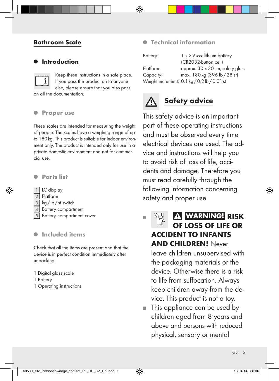 Silvercrest Z30936/Z30936A User Manual | Page 5 / 42