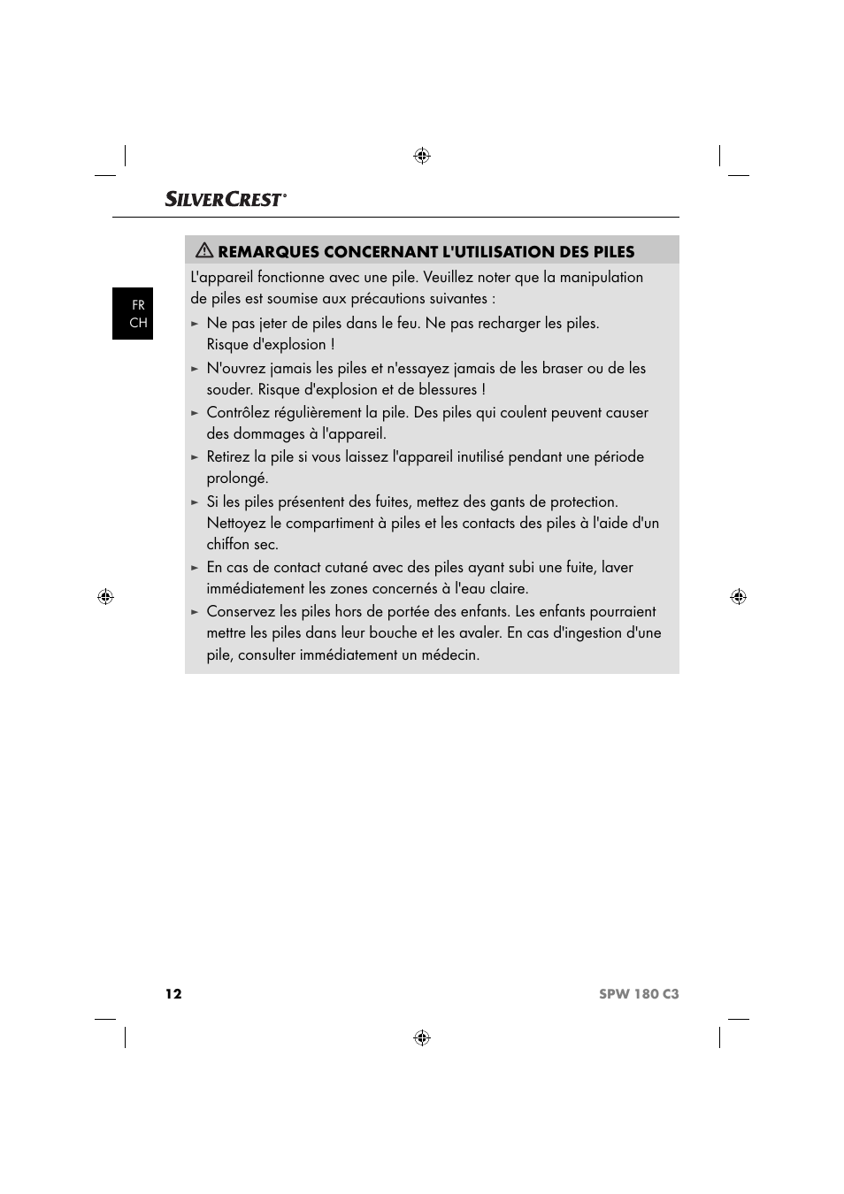 Silvercrest SPW 180 C3 User Manual | Page 15 / 44
