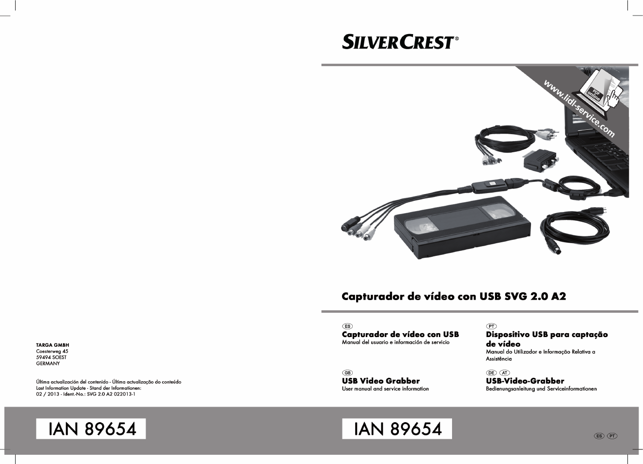 Silvercrest SVG 2.0 A2 User Manual | 51 pages