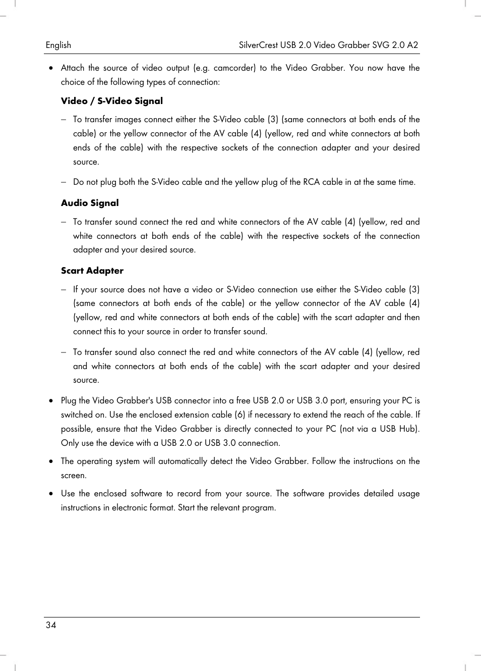 Silvercrest SVG 2.0 A2 User Manual | Page 35 / 51