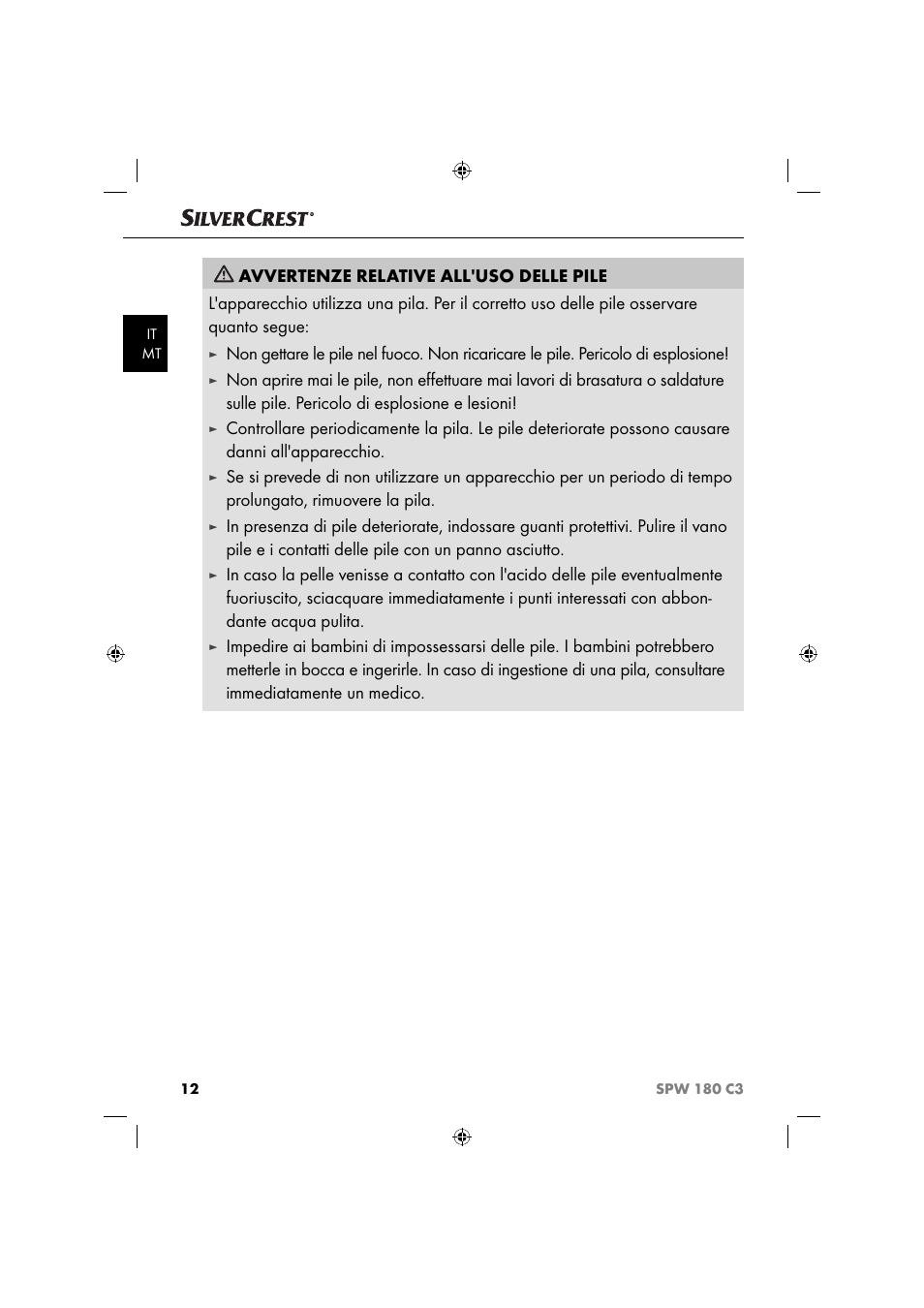 Silvercrest SPW 180 C3 User Manual | Page 15 / 44