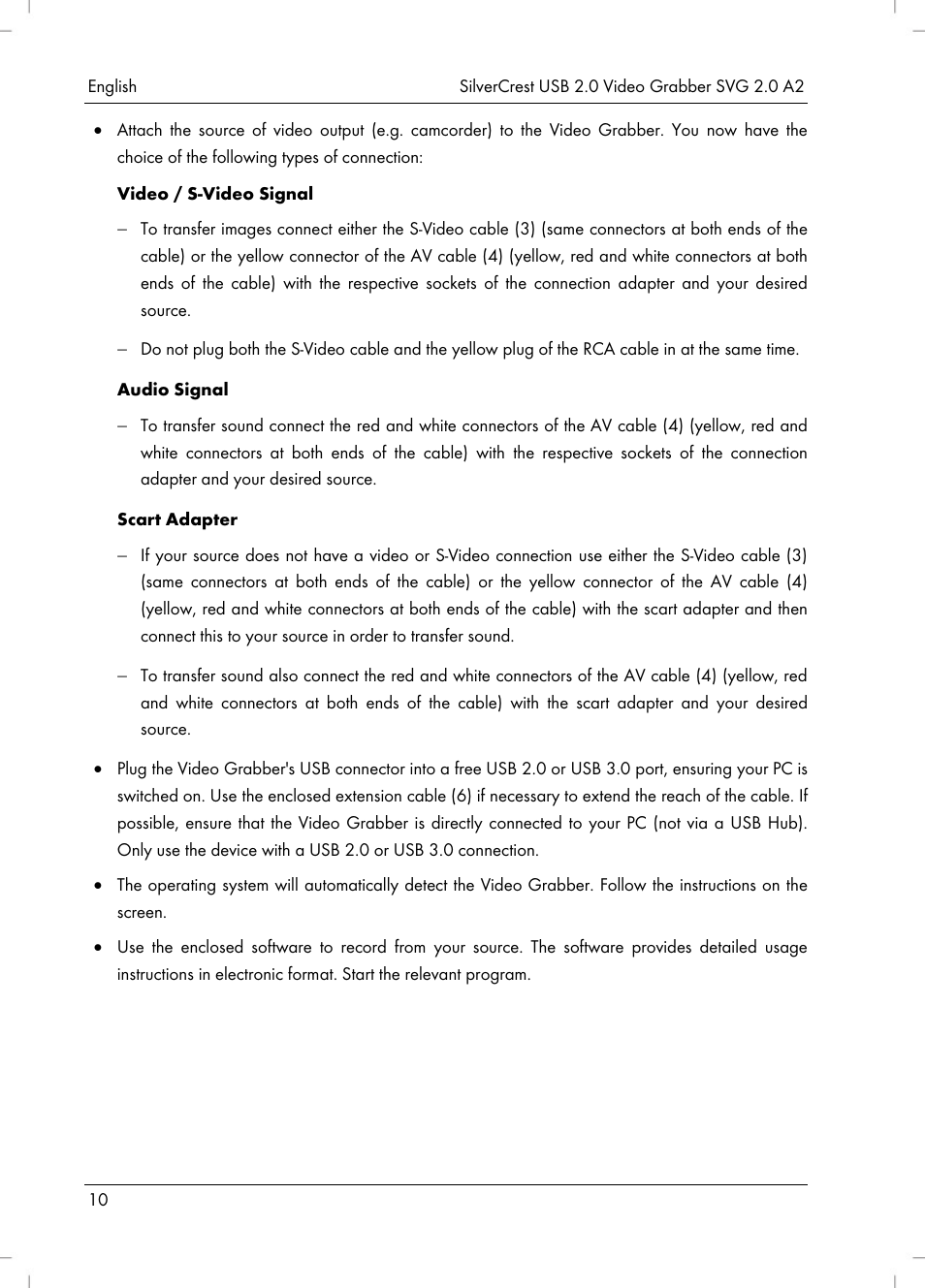 Silvercrest SVG 2.0 A2 User Manual | Page 11 / 63