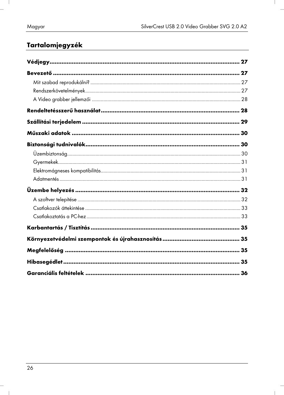 Silvercrest SVG 2.0 A2 User Manual | Page 27 / 63