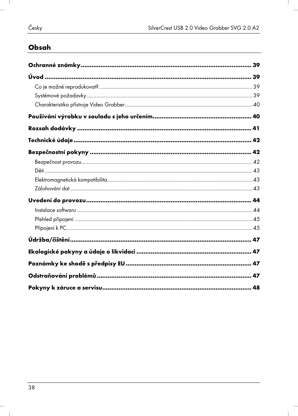 Silvercrest SVG 2.0 A2 User Manual | Page 39 / 63