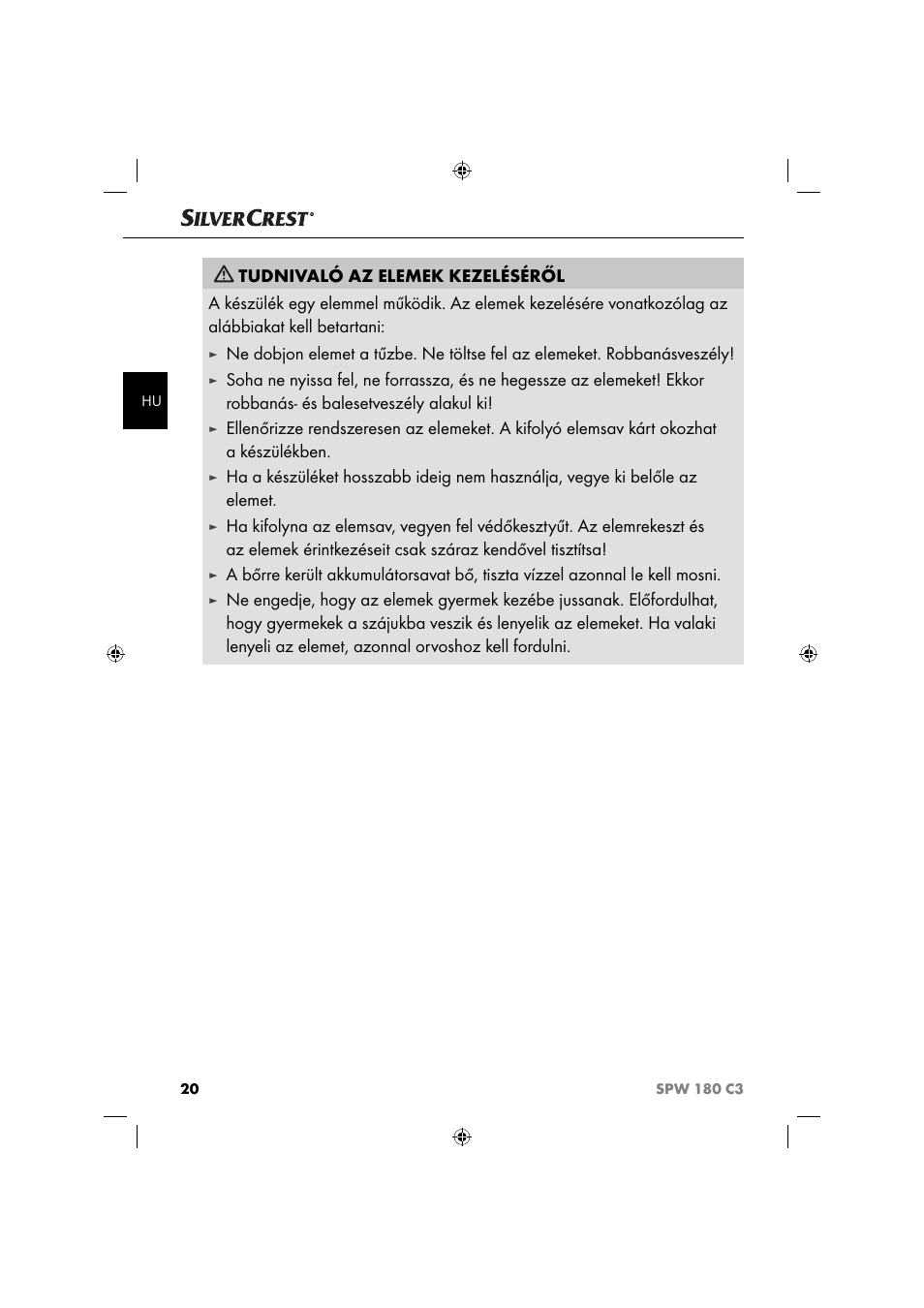 Silvercrest SPW 180 C3 User Manual | Page 23 / 60