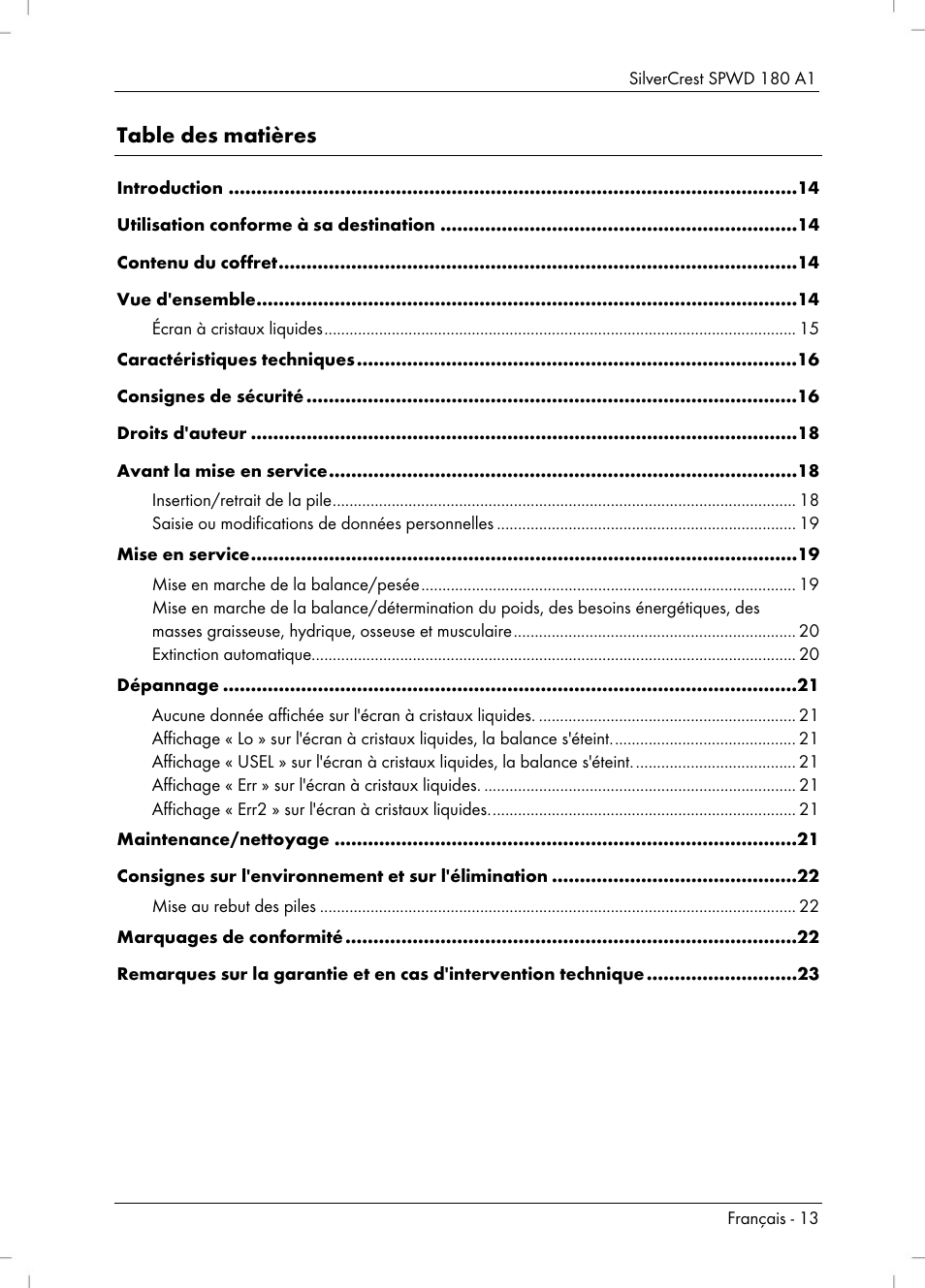 Silvercrest SPWD 180 A1 User Manual | Page 15 / 60
